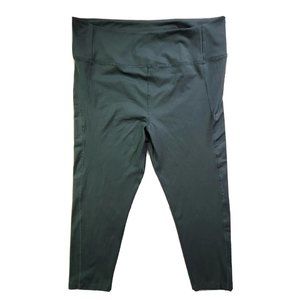 Girlfriend Collective Women's Plus 5XL Emerald Legging Athletic Pant Cropped Gym